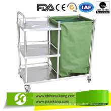 Trolley de acabamento em aço inoxidável com prateleira (CE / FDA / ISO)